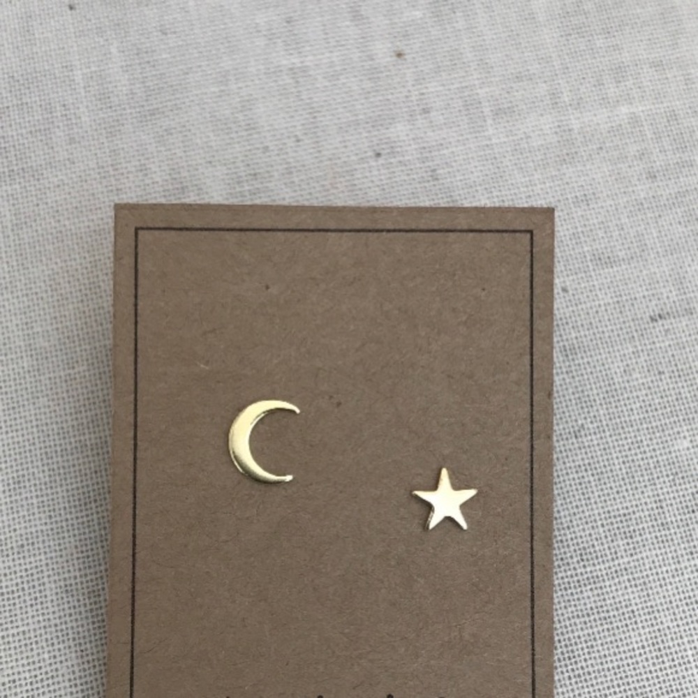 Star and moon earrings
